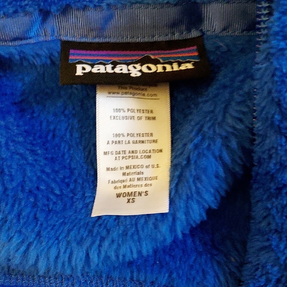 Patagonia Xs Retool Blue Fleece Vest - Picture 2 of 3